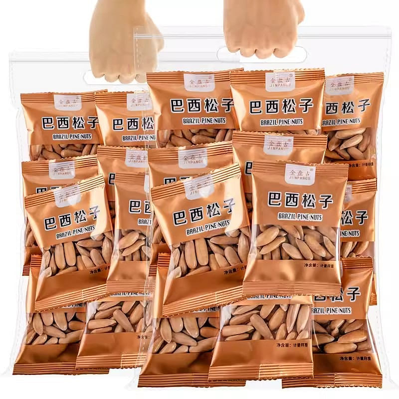 Brazilian Pine Nuts 150g Sachet Afghanistan Jumbo Granule Maternity Snacks Nuts 150 กรัม