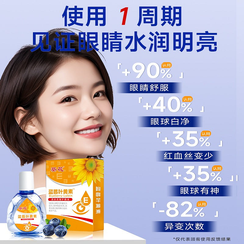 Medical grade 1 week relief sunflower lutein eye drops 15 밀리리터