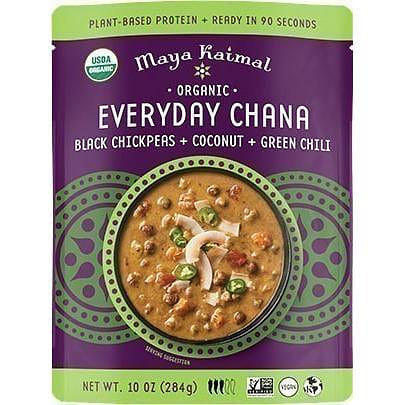 Maya Kaimal Organic Everyday Chana - Black Chickpeas + Coconut + Green Chili, 10 oz pouch 10 온스