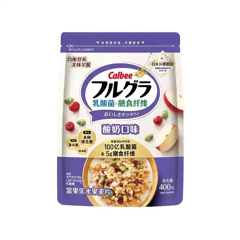 Get Calbee Fruit Nut Oatmeal Lactic acid bacteria 400g Delivered | Weee ...