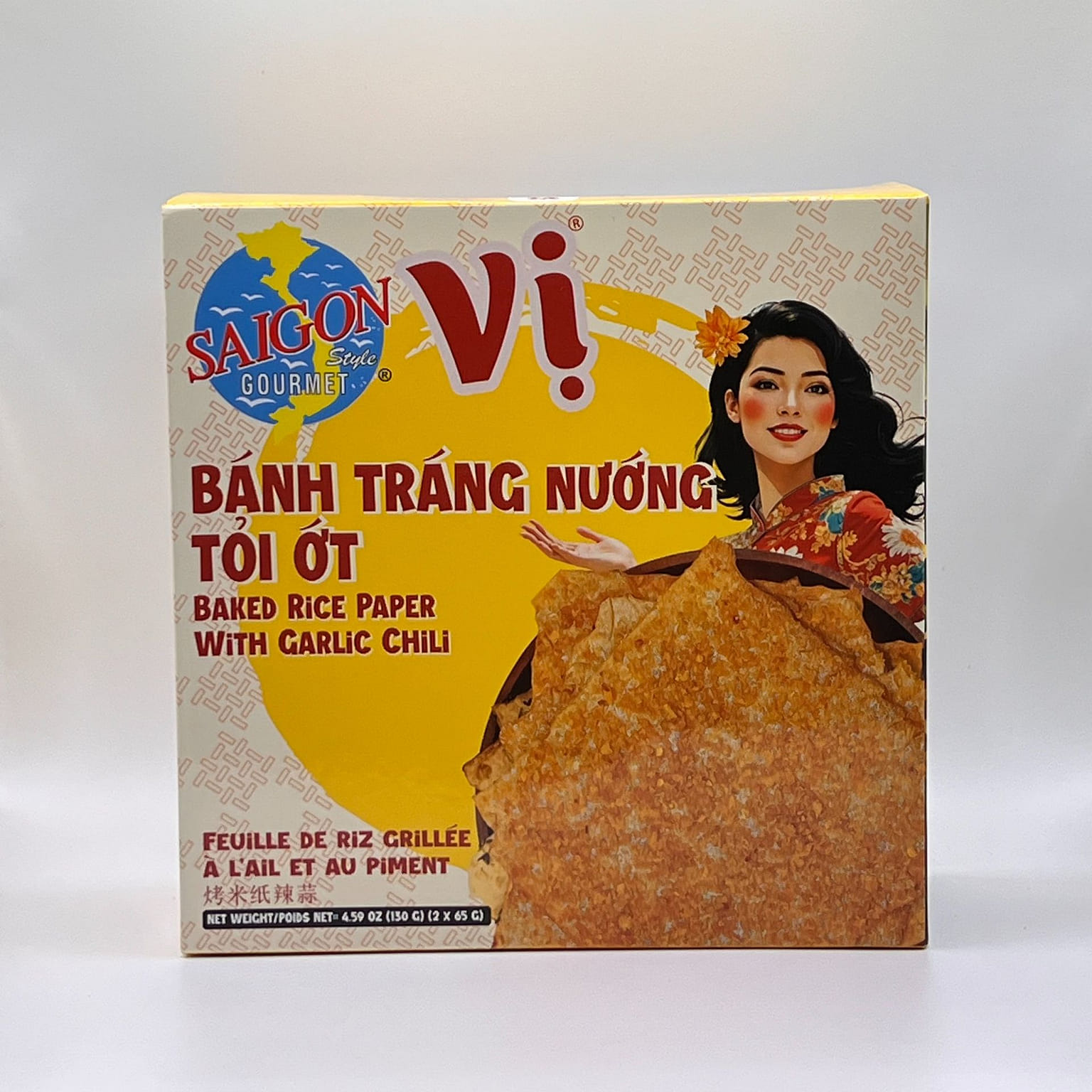 VI BAKED RICE PAPER WITH GARLIC CHILI DALAT 4.59 온스
