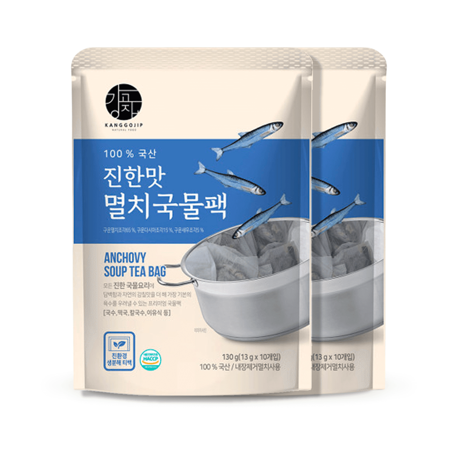 강고집 진한맛 멸치국물팩 (2개) 300 그램