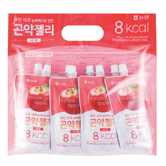 Nonghyup Konjac Jelly Apple 8kcal ! 8 packs a set 1 ลัง