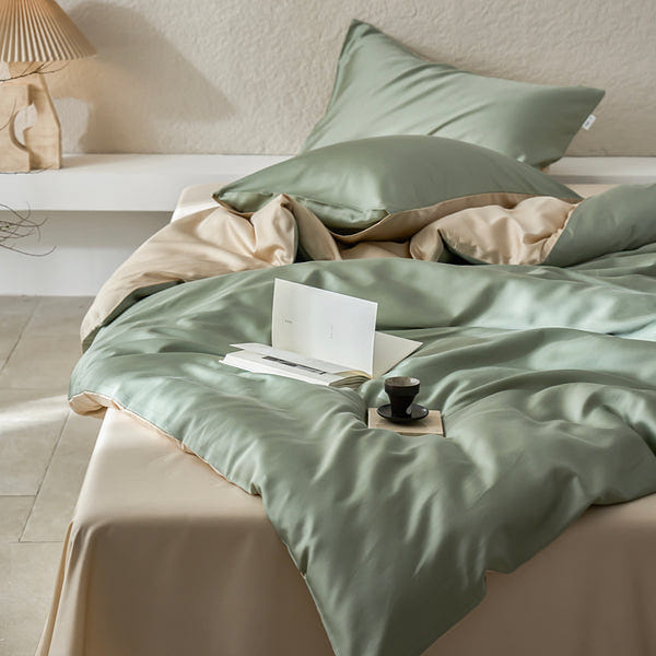 Cotenrra Fresh Dew Bedding Set Mint Breeze-Queen 2000 그램
