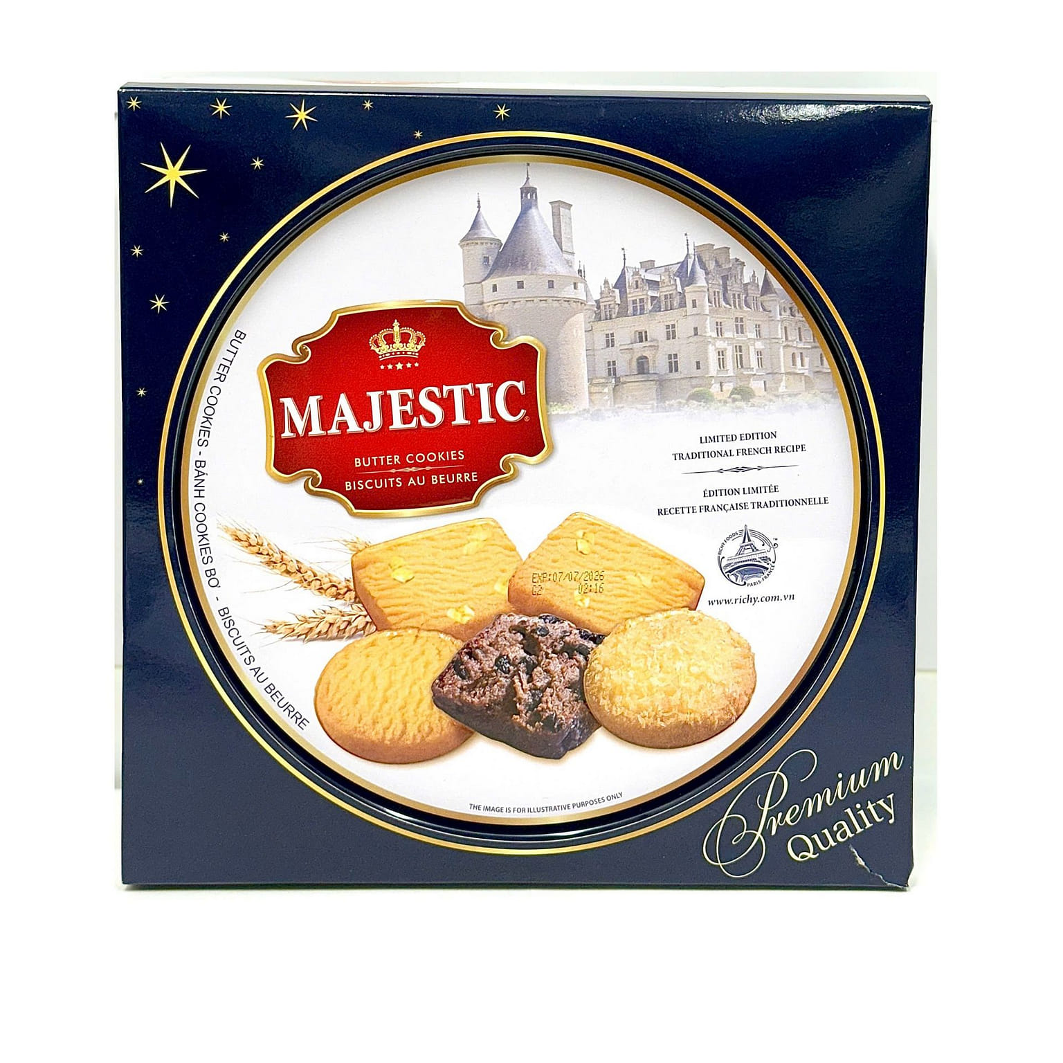 Majestic Butter Cookies Blue 382 그램