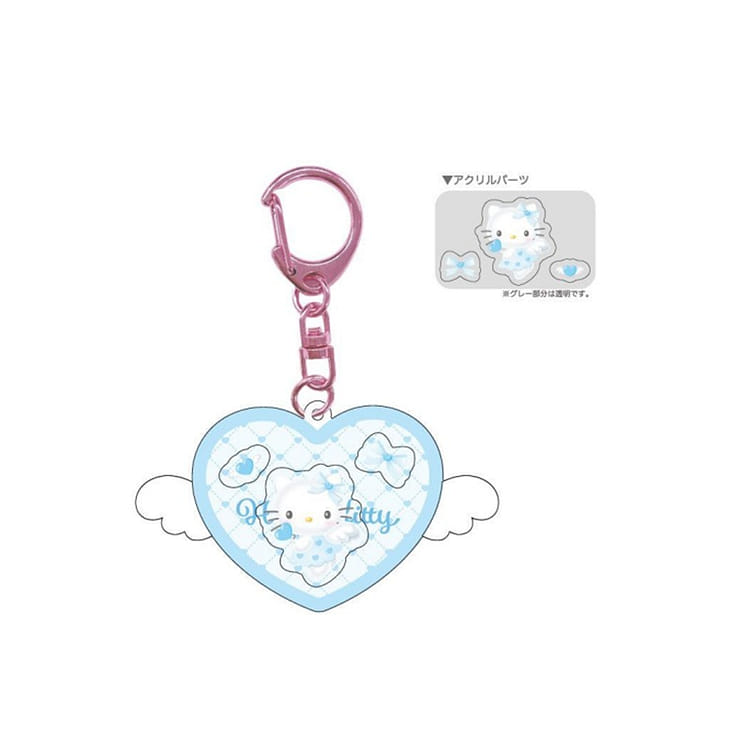 ハローキティ エンジェルシャカシャカ アクリルキーホルダー