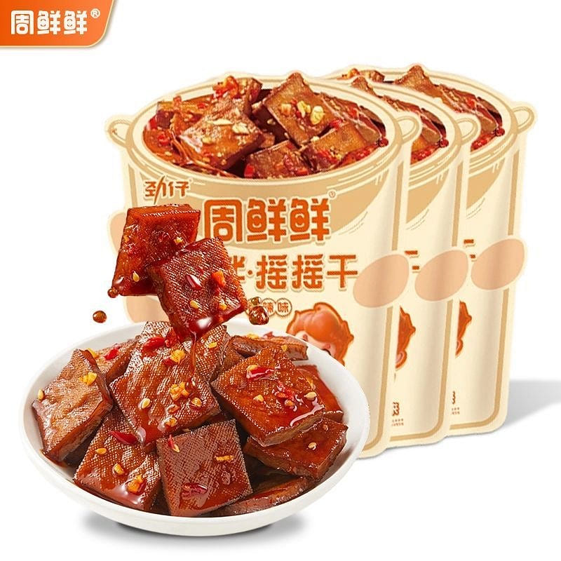 Shaken Dried Tofu, Hunan Spicy Flavor, 1 Bag 142 g