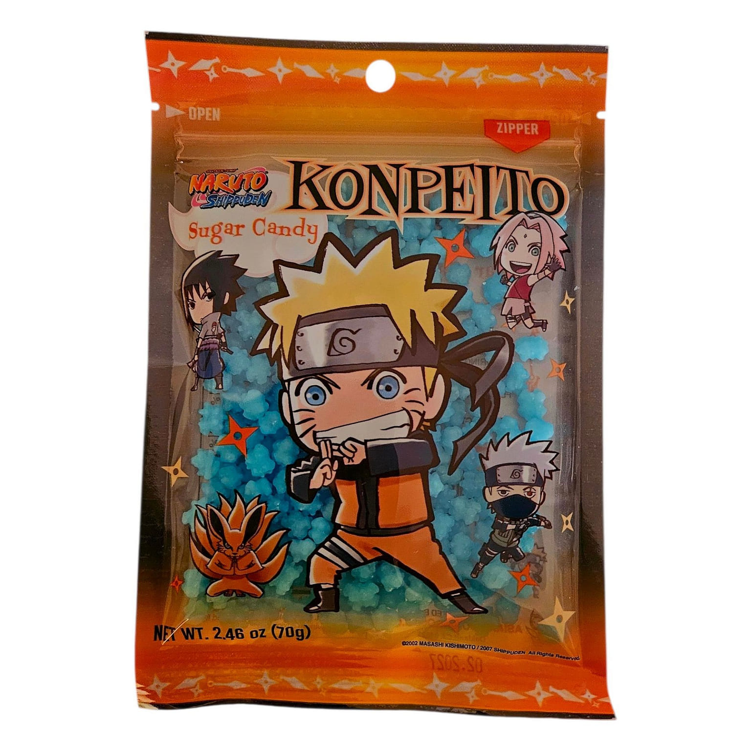 Naruto Sugar Candy Konpeito Cider Flavor 70 g