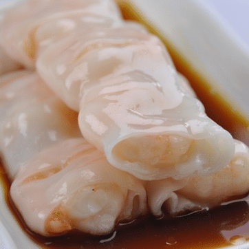 Dim Sum-Steamed Rice sheet roll with shrimp 1 each