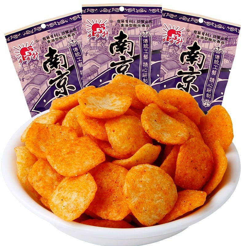 Step by Step Nanjing Plate Duck Flavor 20g Crispy Snacks Nostalgia Puffy 1 개