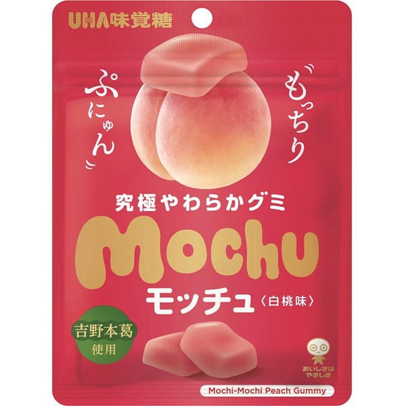 UHA Mikakuto Mochu White Peach Flavor 45g 1 each
