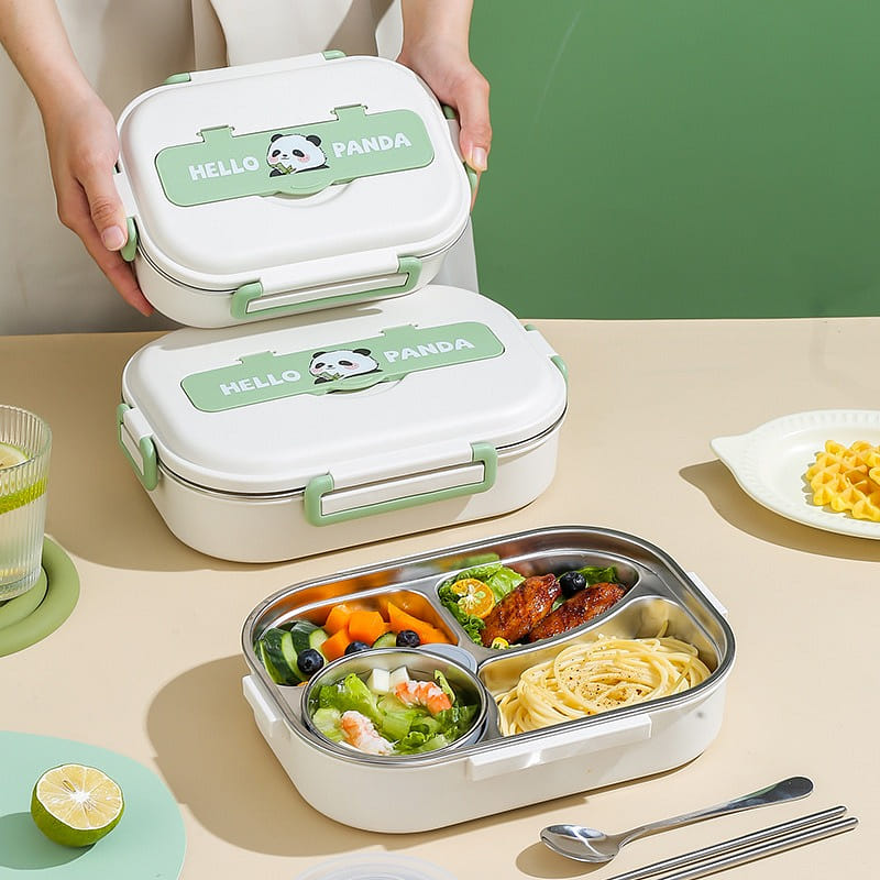 304 Stainless Steel Insulated Lunch Box Microwave Oven Heating Lunch Box 1 케이스