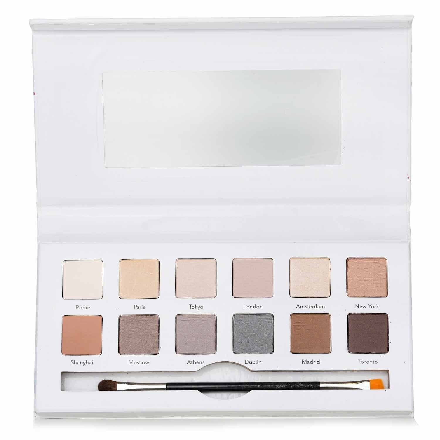 Cargo Around the World Eyeshadow Palette (12x eyeshadows, 1x eyeshadow brush) 12x0.8g/0.03oz 0.8 グラム