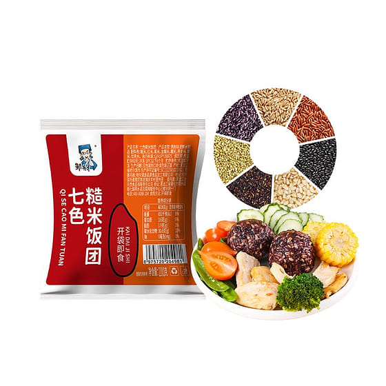 weee_instant_[Zou Youcai] Seven Color Brown Rice Rice Ball 100 g