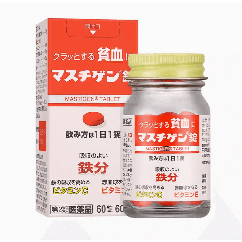 Japanese Organ Pharmaceutical Iron and blood supplement tablets 60 1 ส่วน