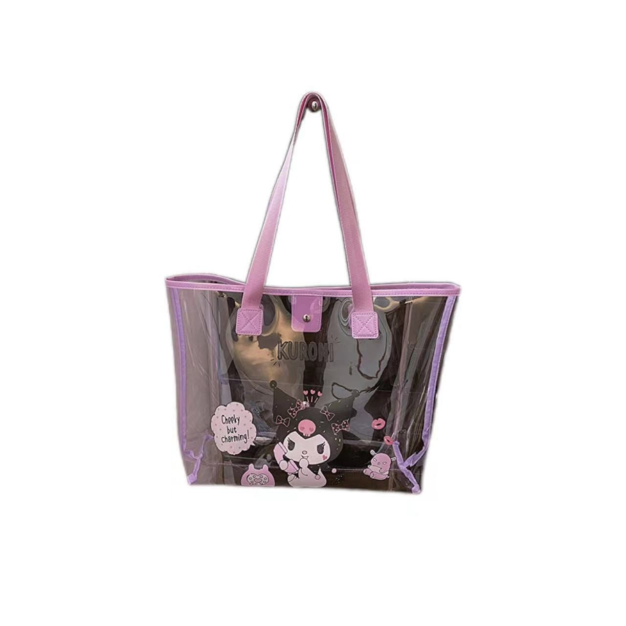 Sanrio Waterproof Oversized Shoulder Beach Bag - Kuromi 1 Piece 1 개