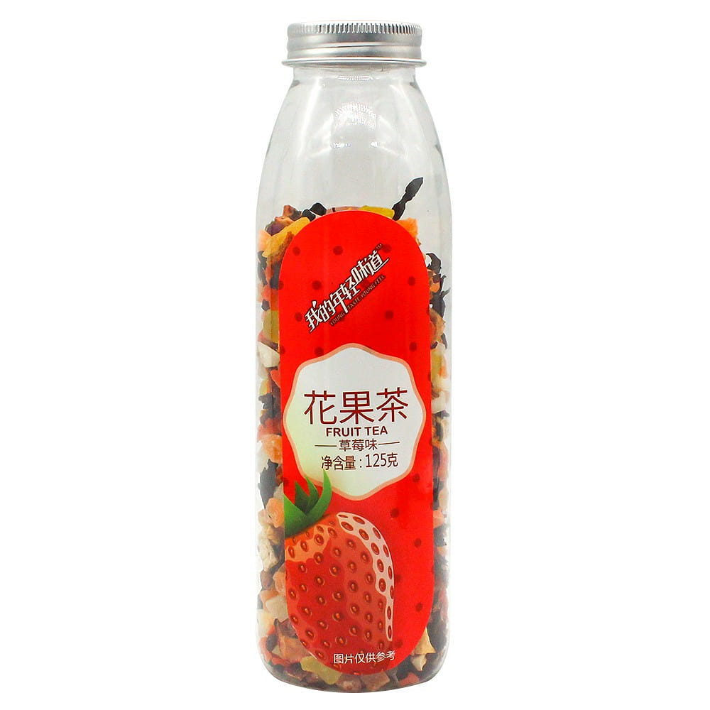 strawberry flavor,cold brewed tea, dried fruits 125 g