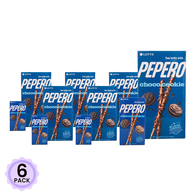 Get Lotte Pepero Choco Cookie Family Pack (8pk) 256 g*6 pack