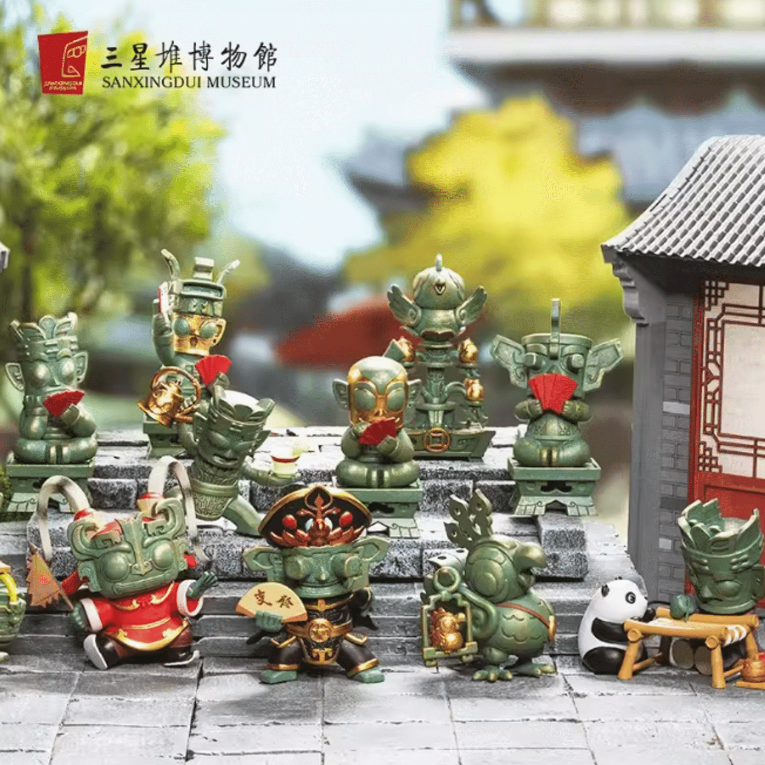 Sanxingdui Museum Chuan Shu small pile blind box whole box 9 (hidden random) 1 個