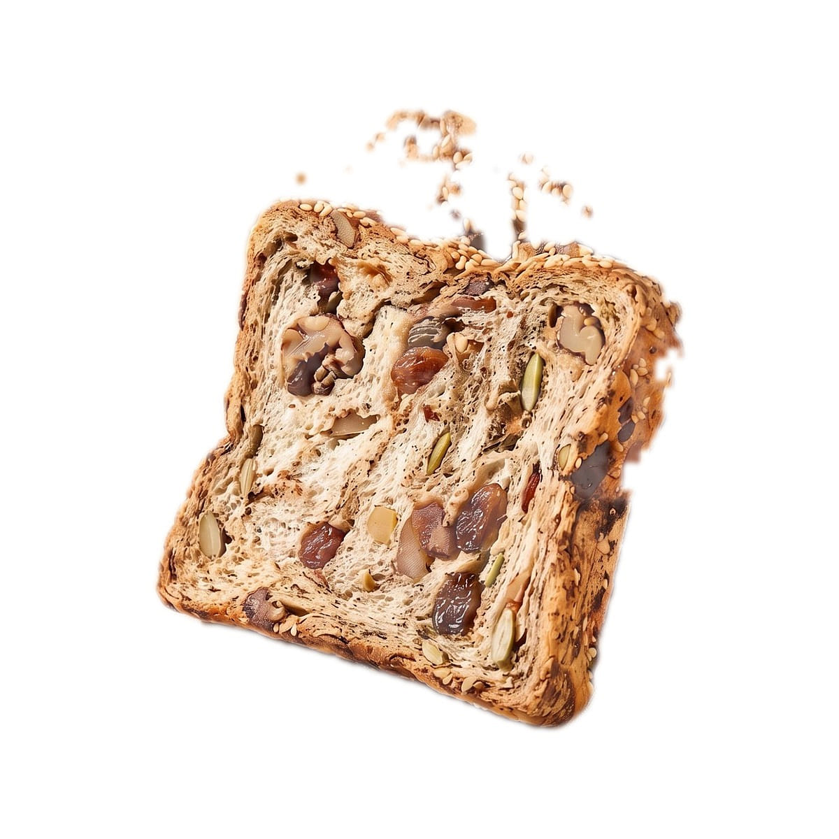 Sijijiaxuan Whole Wheat Nut Thick Toast 400g 1 box