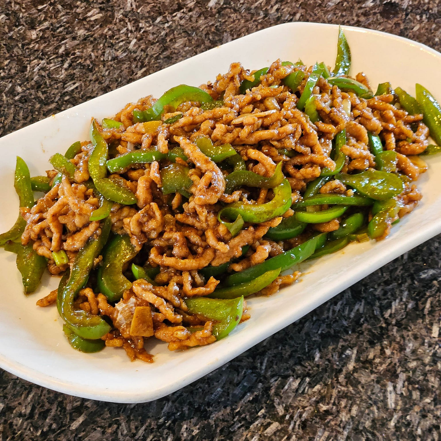 Shredded pork with Green Pepper 1 each