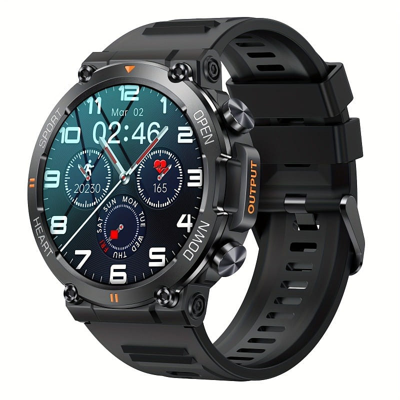 Stainless steel strap sports watch with call funct 1 each