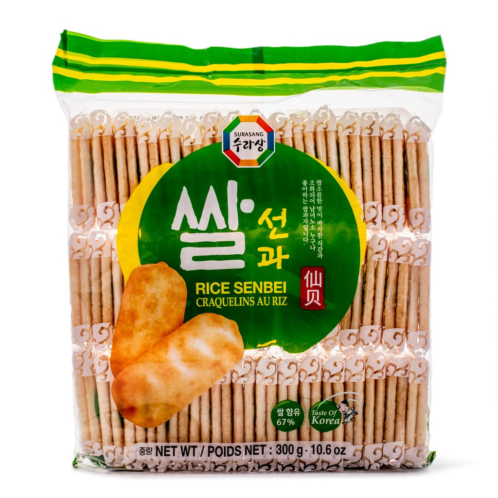 Surasang Korean Rice Senbei Crackers 300 g