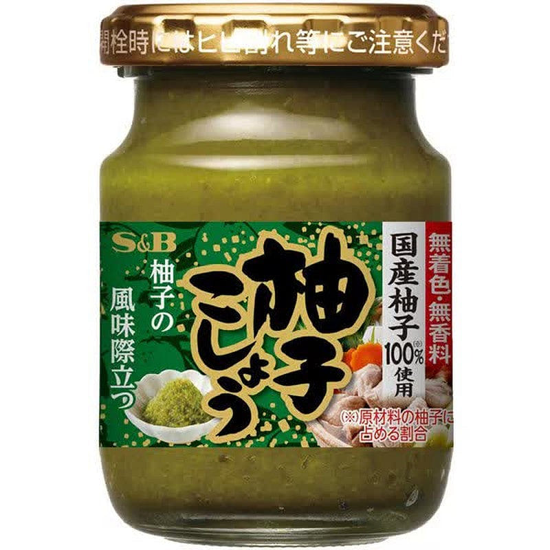 S&B Foods Bottled Yuzu Pepper [80g] 1 個