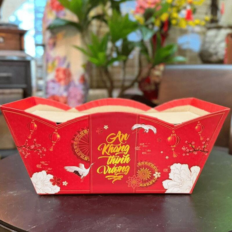 Get Tet & Lunar New Year Gift Basket Box (Red) 1.8 lb*2 counts ...