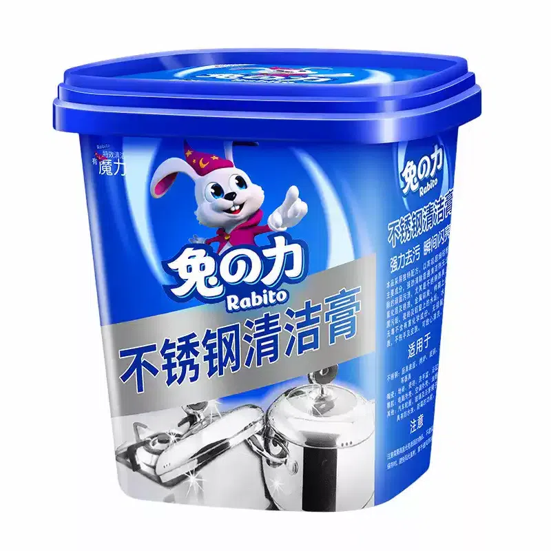 兔力 不锈钢清洁膏 焦渍厨房清洁剂洗锅底黑垢去除 500 克