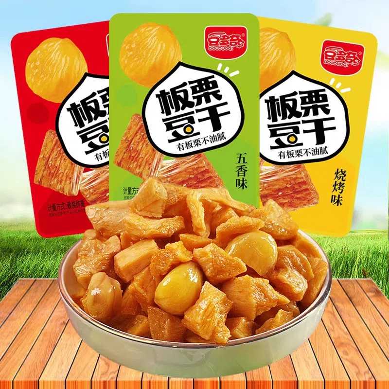 Braised Chestnut and Dried Tofu Snack 500g*bag 500 g