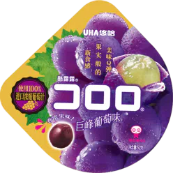 UHA悠哈 酷露露系列 味觉软糖 巨峰葡萄味软糖 48 克