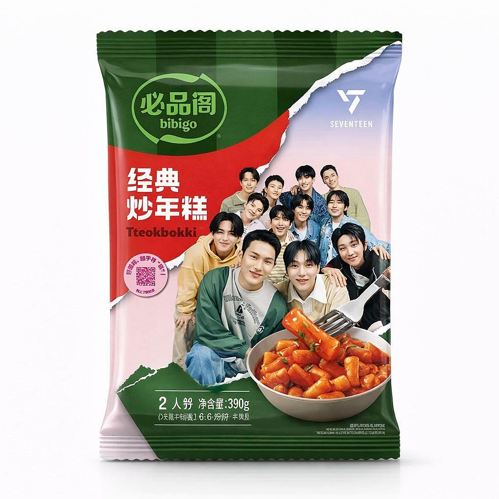 BIBIGO SPICY RICE CAKE 390g 1 each
