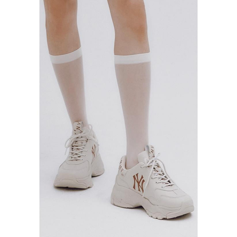 Korea Direct - MLB Korea Unisex Big Ball Chunky Classic Monogram Shoes NY Yankees Ivory 230(M5.0-W6.0) 1 count