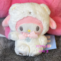 日本三丽鸥公仔-My Melody-白色圣诞款 1 份