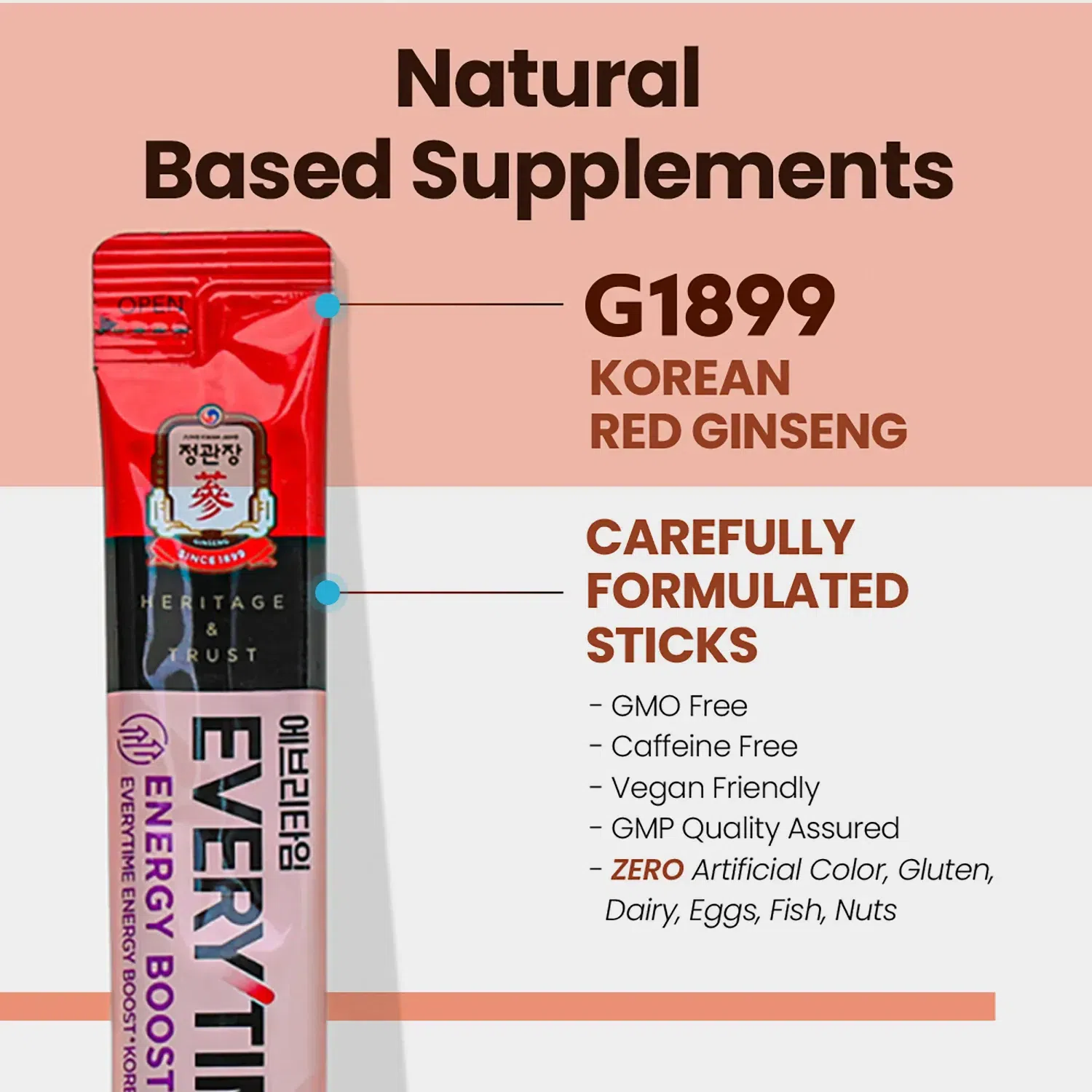 에브리타임 에너지 부스트 & 홍삼 추출 티 1 each