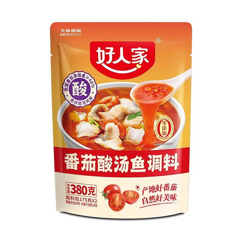 Haorenjia Tomato Sour Soup Fish Seasoning (380g) 380 g