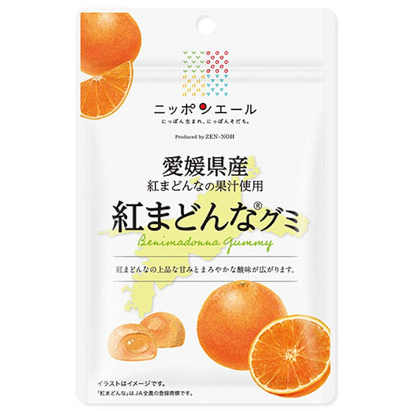 ZEN-NOH Red Madonna Orange From Ehime-Ken Gummy 40g 40 g