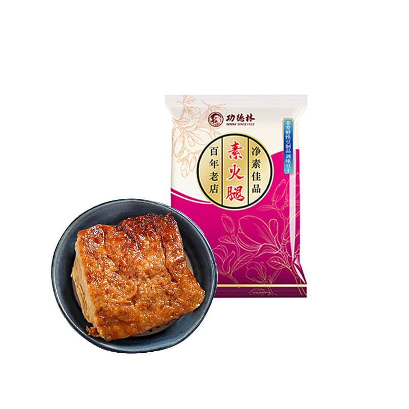 功德林 素火腿 上海特產 全素食品豆乾 100 克