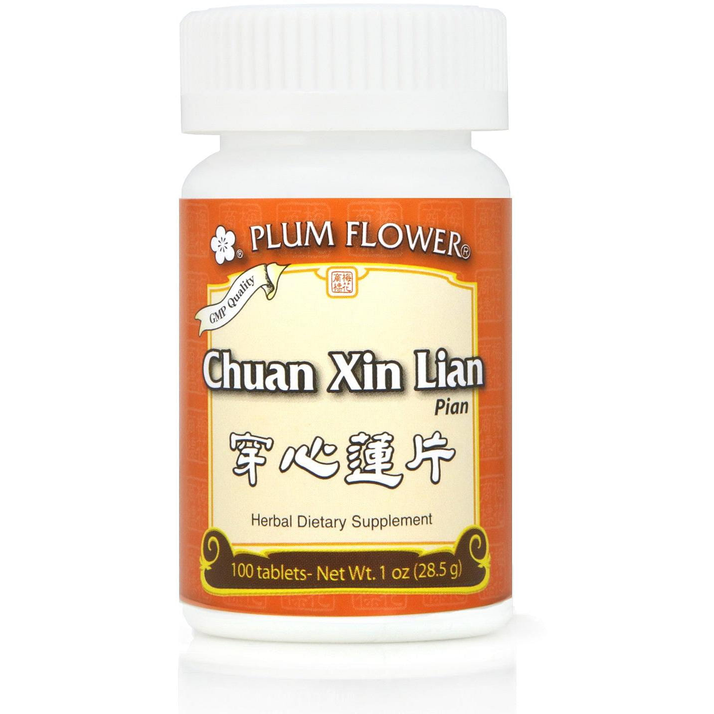 Chuan Xin Lian Tablets Chuan Xin Lian Pian 1 ส่วน