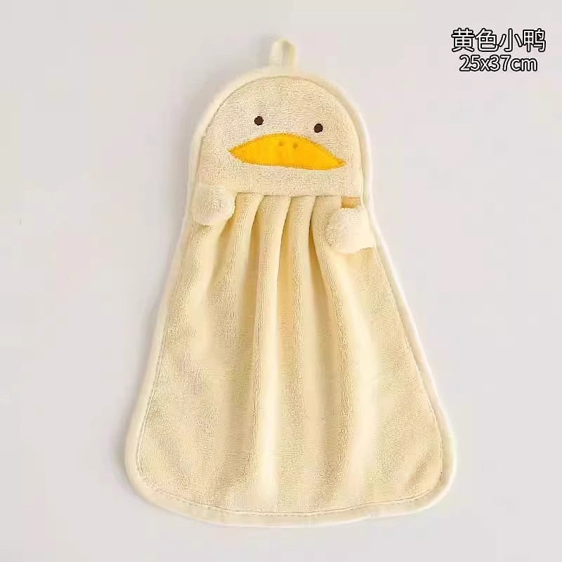 Cute Hand Towel Hangable Yellow Duck 1 each