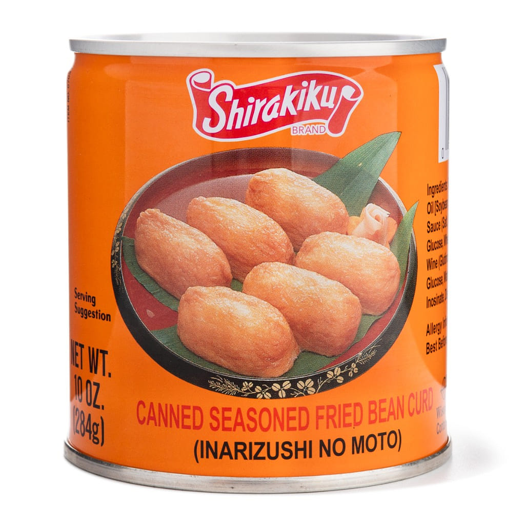 Vỏ Đậu Hũ Chiên Ướp Gia Vị Đóng Lon Shirakiku (Dùng Cho Món Inarizushi) 284 g