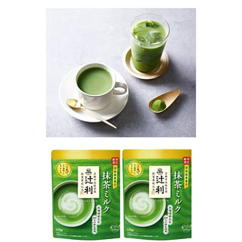 日本から直送 辻利TSUJIRI 抹茶ミルク お濃い茶仕立て 150g×2袋 2 個