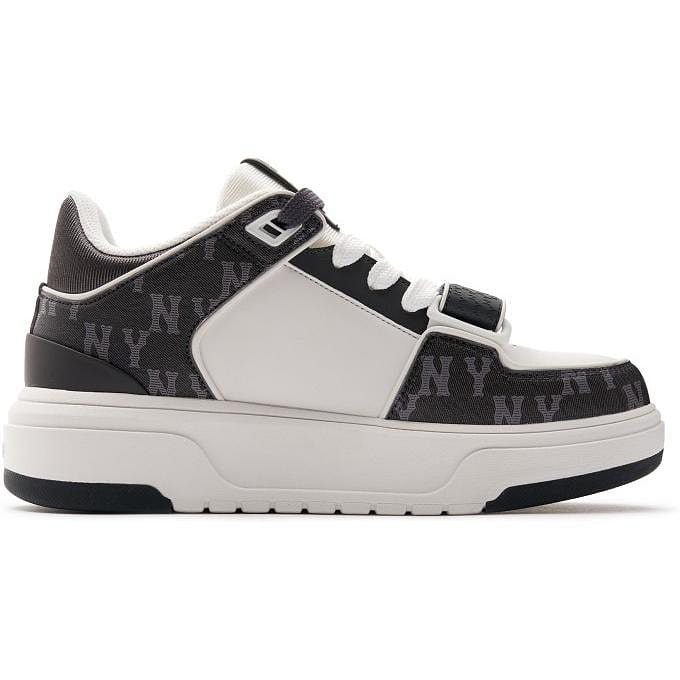 スニーカー MLB Korea Chunky Liner Mid Denim Classic Monogram NY Gray 3A Giày MLB Korea Chunky Liner Mid Denim Classic Mono New York