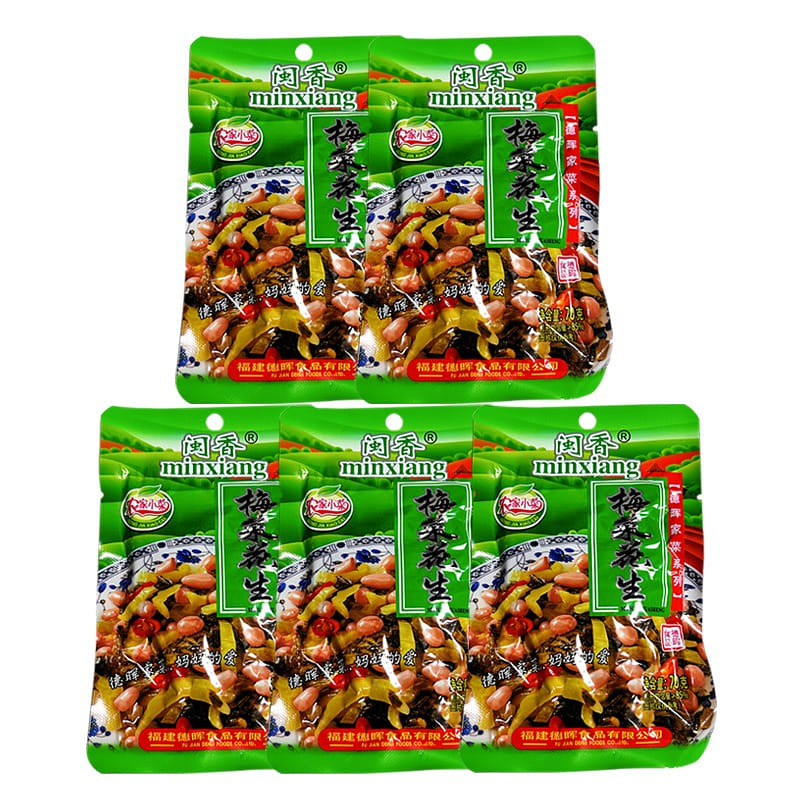 5 bags of Minxiang Mei vegetable peanuts 350 그램