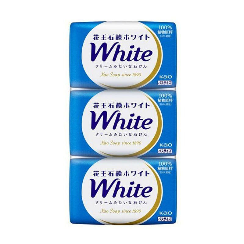 Kao White Bath Soap 130g x 3 pieces 1 ส่วน