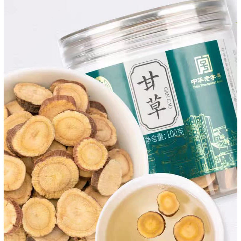 【雷允上】甘草 原色原味 汤色淡黄 内蒙古地道甘草片 100g*1罐 100 克