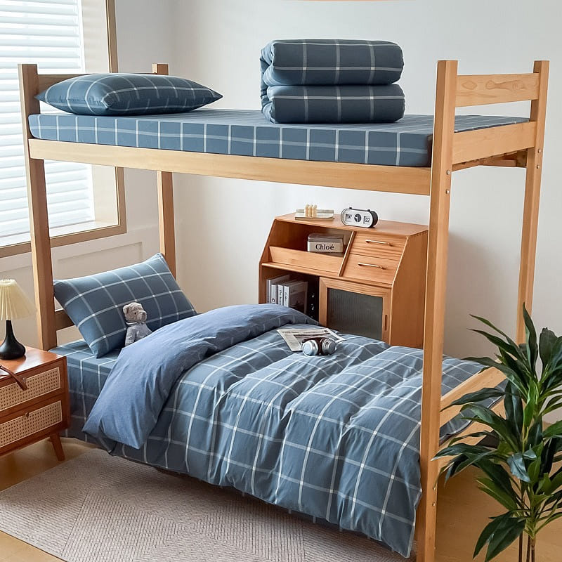 Bedding Set Flat Sheetx1 Duvet Coverx1 Pillow Casex1 Blue 1 個