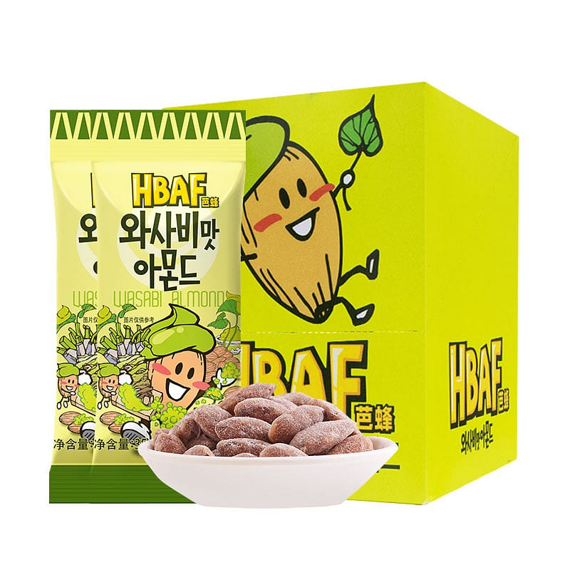 HBAF Wasabi Mustard Flavor Almonds 35g*12 420 그램