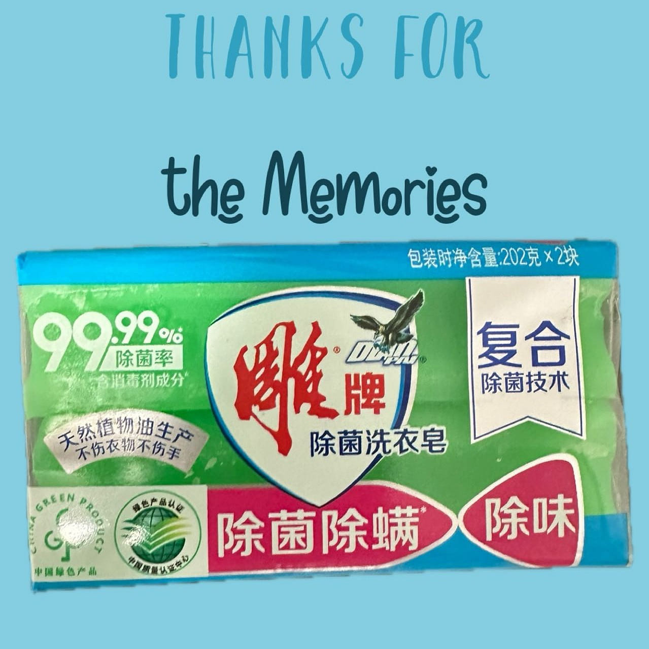 强效去菌,清新洁净:雕牌除菌洗衣皂 1 个